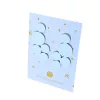 Bubbles - fehér színű, bőrből készült design fülbevaló 
