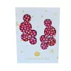Bubbles - pink színű, ombre, bőrből készült design fülbevaló 