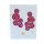 Bubbles - pink színű, ombre, bőrből készült design fülbevaló 
