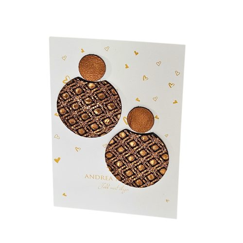 Lebegő summer - Aranysugár fekete  - design fülbevaló 