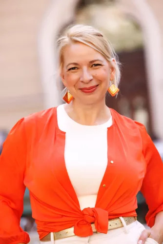 Tetrisz kézműves fülbevaló.- farmerkék leopárdmintás 