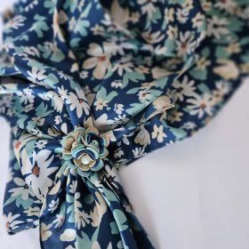   Esti virágoskert - Selyemkendő gyűrűvel -  kombinálható ékszerszett