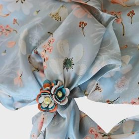   Virágálom - Selyemkendő gyűrűvel -  kombinálható ékszerszett