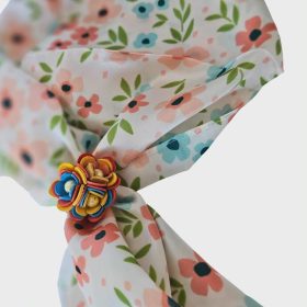   Tavaszi rózsakert - Selyemkendő gyűrűvel -  kombinálható ékszerszett